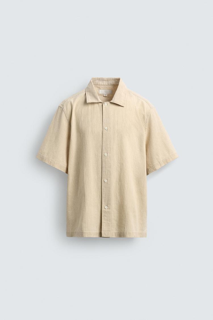 ZARA WASHED TEXTURED SHIRT