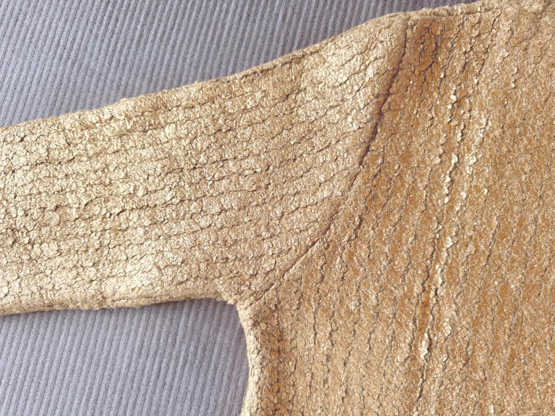 METALLIC CRACKLED KNIT SWEATER - Image 5