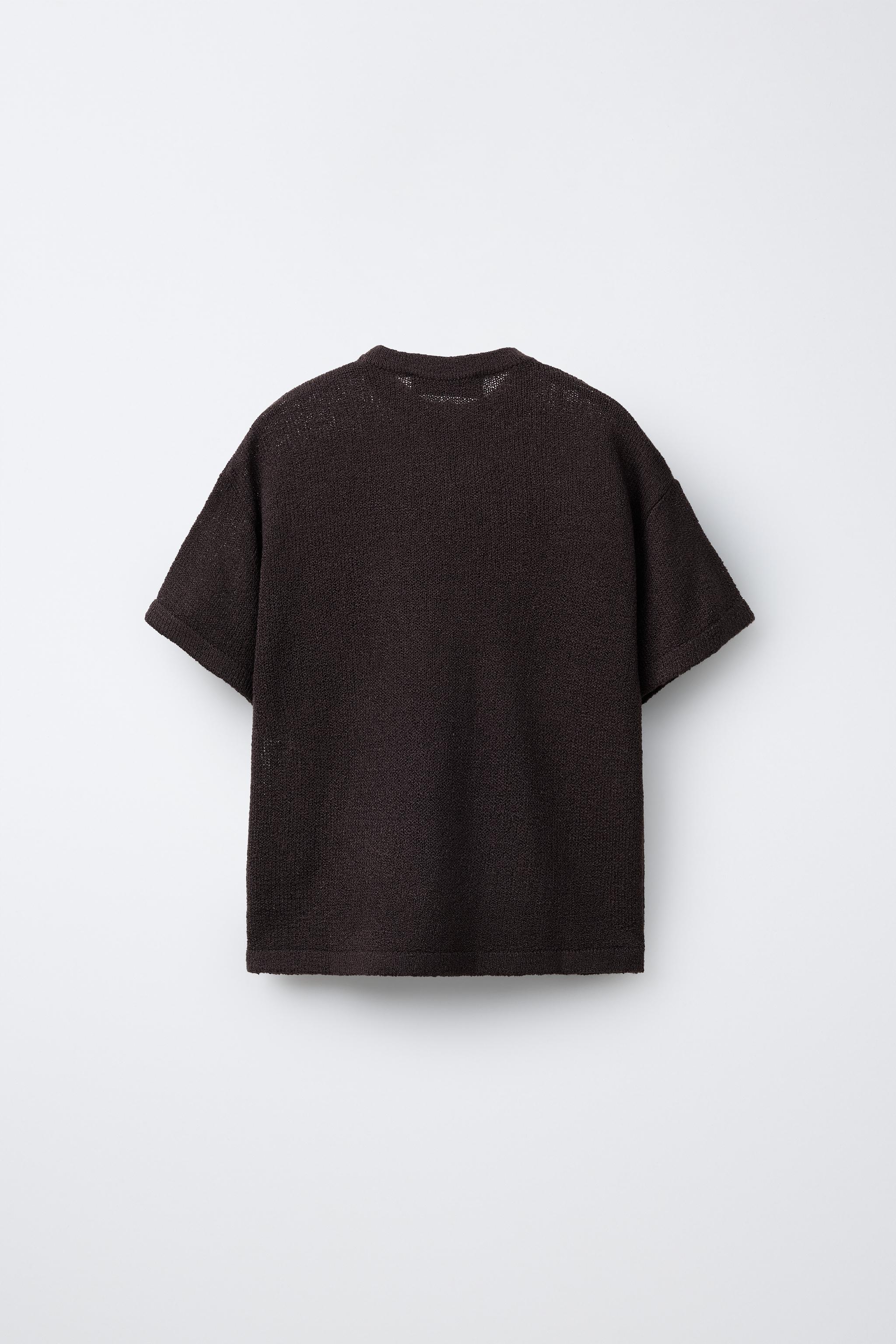 T-SHIRT EN MAILLE RUSTIQUE