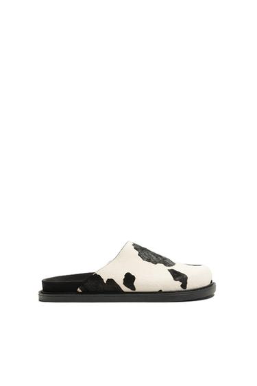 LEDER-CLOGS MIT FELL - Mehrfarbig von Zara - Bild 0