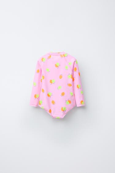 2-6 YEARS/ LEMON PRINT SWIMSUIT - Pink by Zara - Image 1
