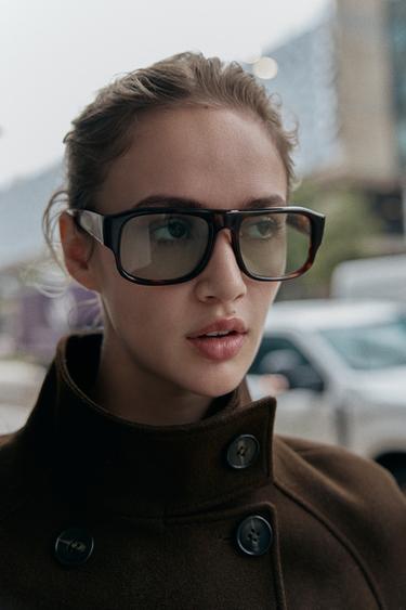 VESTE COURTE À COL MONTANT - Marron de Zara - Image 4