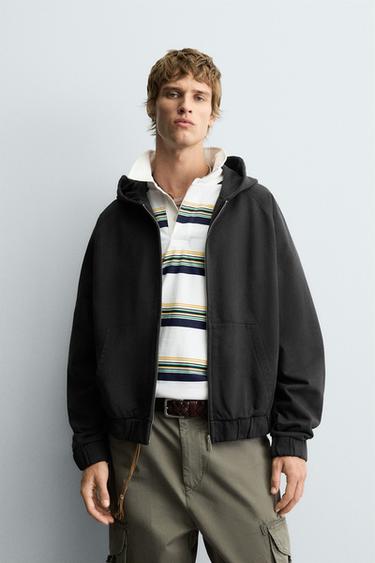 BOXY FIT HOODIE - khaki by Zara