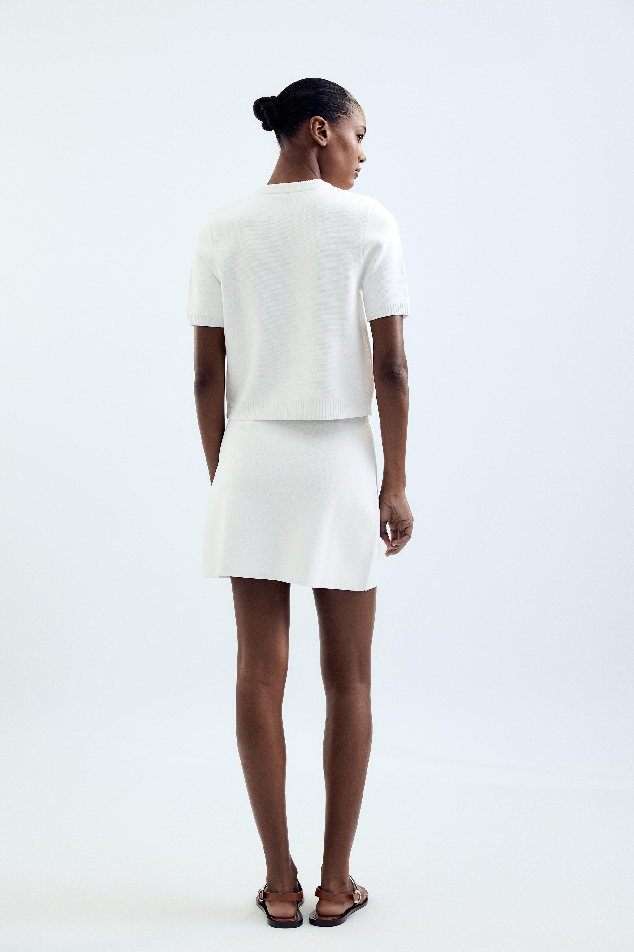 ZARA｜ニットミニスカート 美シルエット きれいめカジュアル ニットスカート - レディース | ZARA 日本
