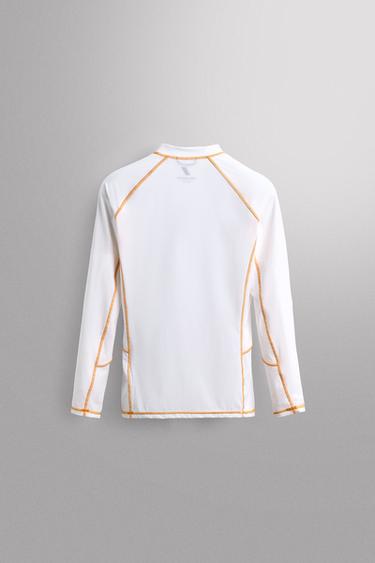 T-SHIRT DE SURF UPF40+ À MANCHES LONGUES - Blanc de Zara