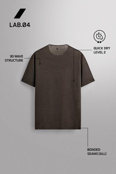 LIGHTWEIGHT STRUCTURED RUNNING T-SHIRT - Mid-green by Zara - Image 5