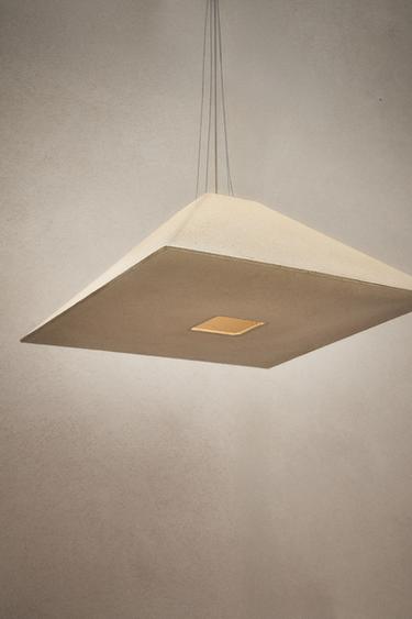 Zara GEOMETRIC PAPER CEILING LAMP - White