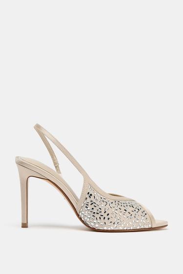 صندل فانتازي - أبيض صدفي by Zara