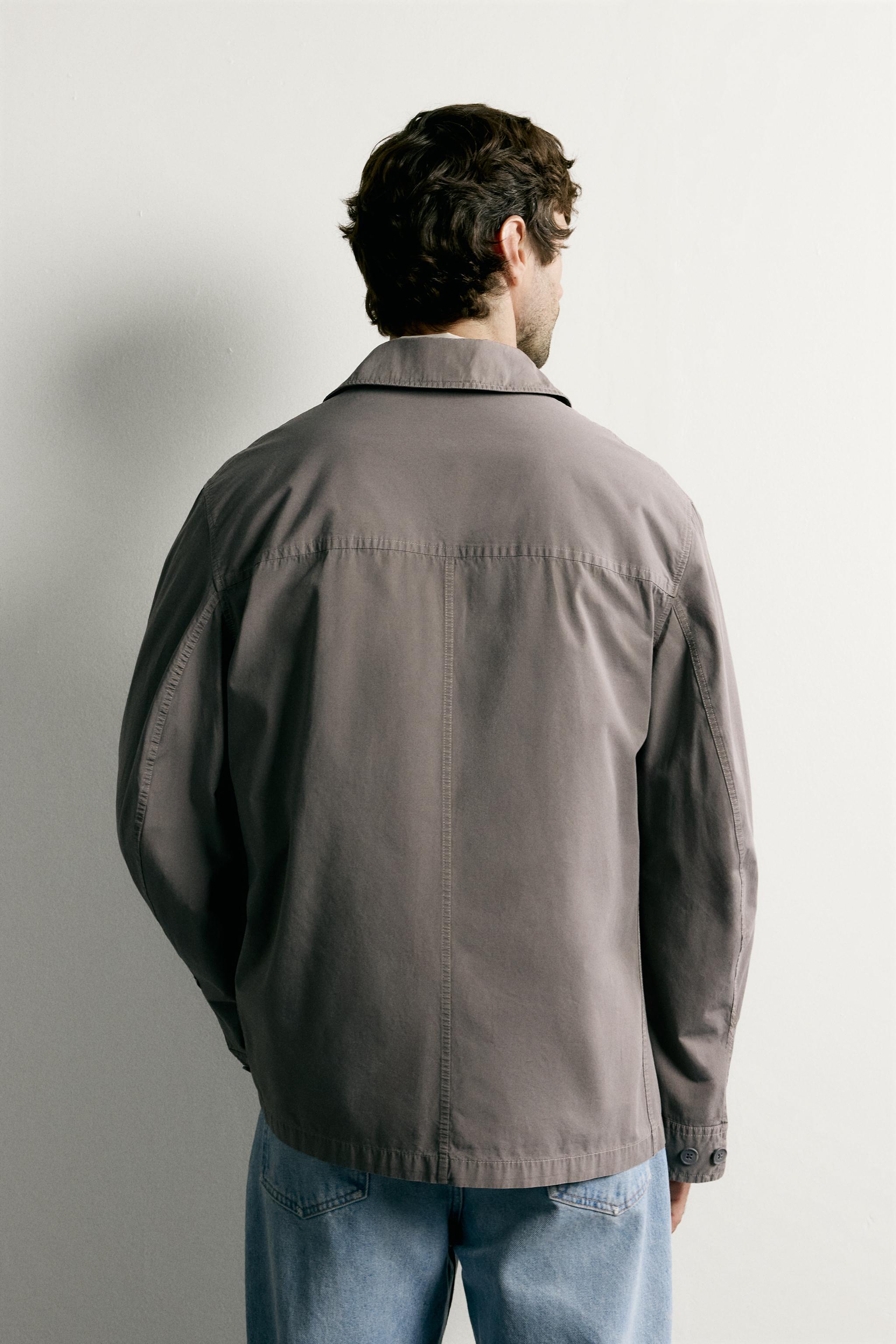 Zara LIGHTWEIGHT POCKET OVERSHIRT — фото 3
