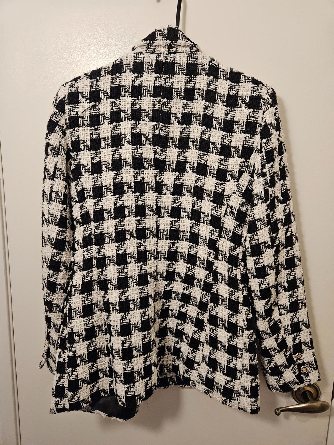 HOUNDSTOOTH CHECKERED BLAZER - Image 2