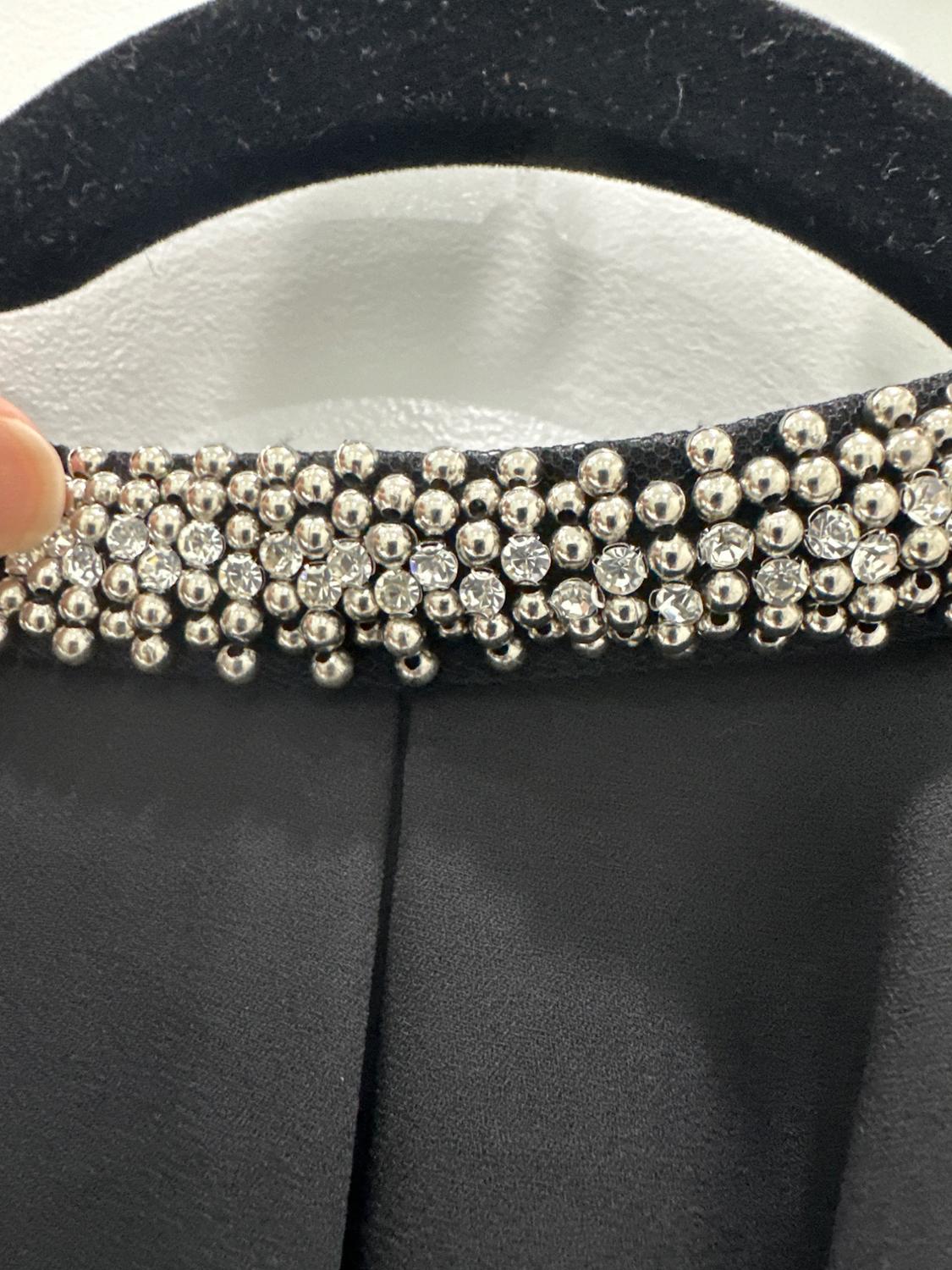 TOP WITH JEWELED NECKLINE - Image 2