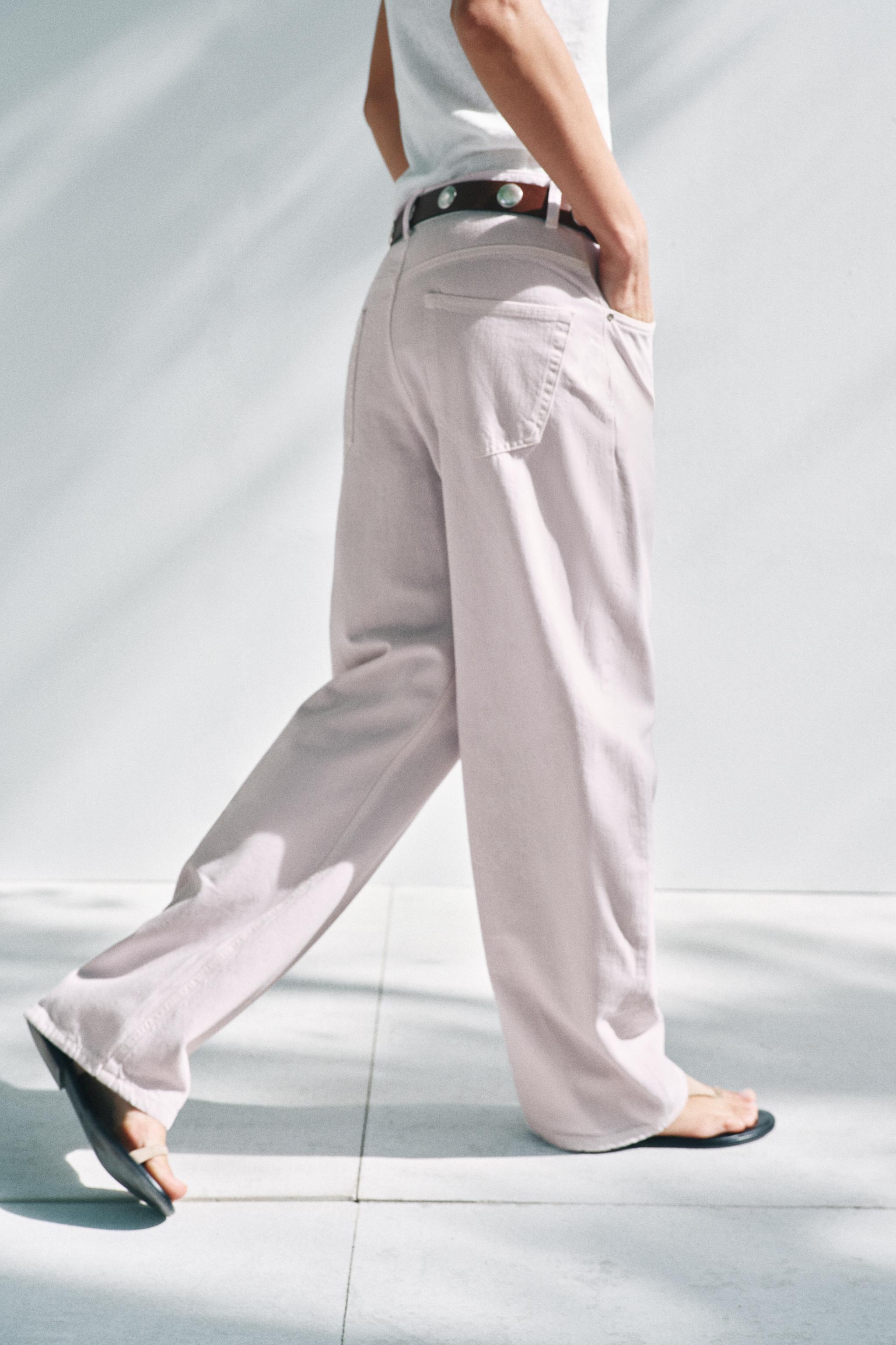 ZW COLLECTION BARREL HIGH-WAIST デニムパンツ - ラベンダー