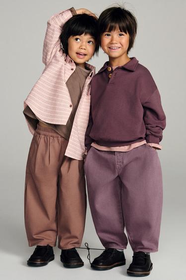 ZARA TIMELESS - CALÇA BALÃO COM ELÁSTICO - Marrom / Toupeira da Zara