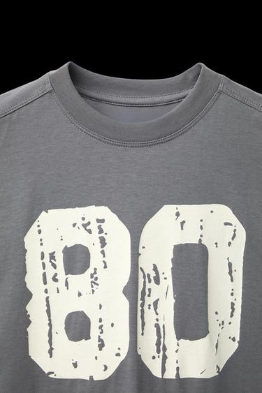 TEXT PRINT T-SHIRT AND BERMUDA SET - Grey by Zara
