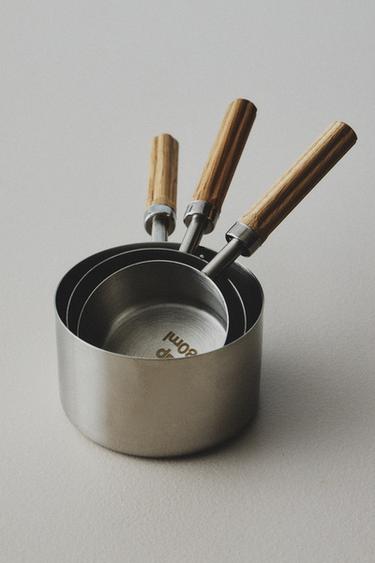 Zara Kahverengi - AHŞAP SAPLI ÖLÇÜ KAŞIK TAKIM