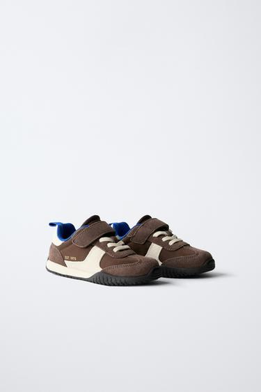 Zara COMBINATION SNEAKERS - Brown