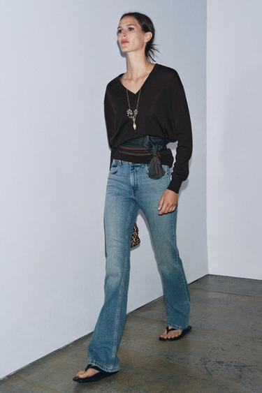 JEANS ZW COLLECTION BOOTCUT HOHE TAILLE - Blau von Zara