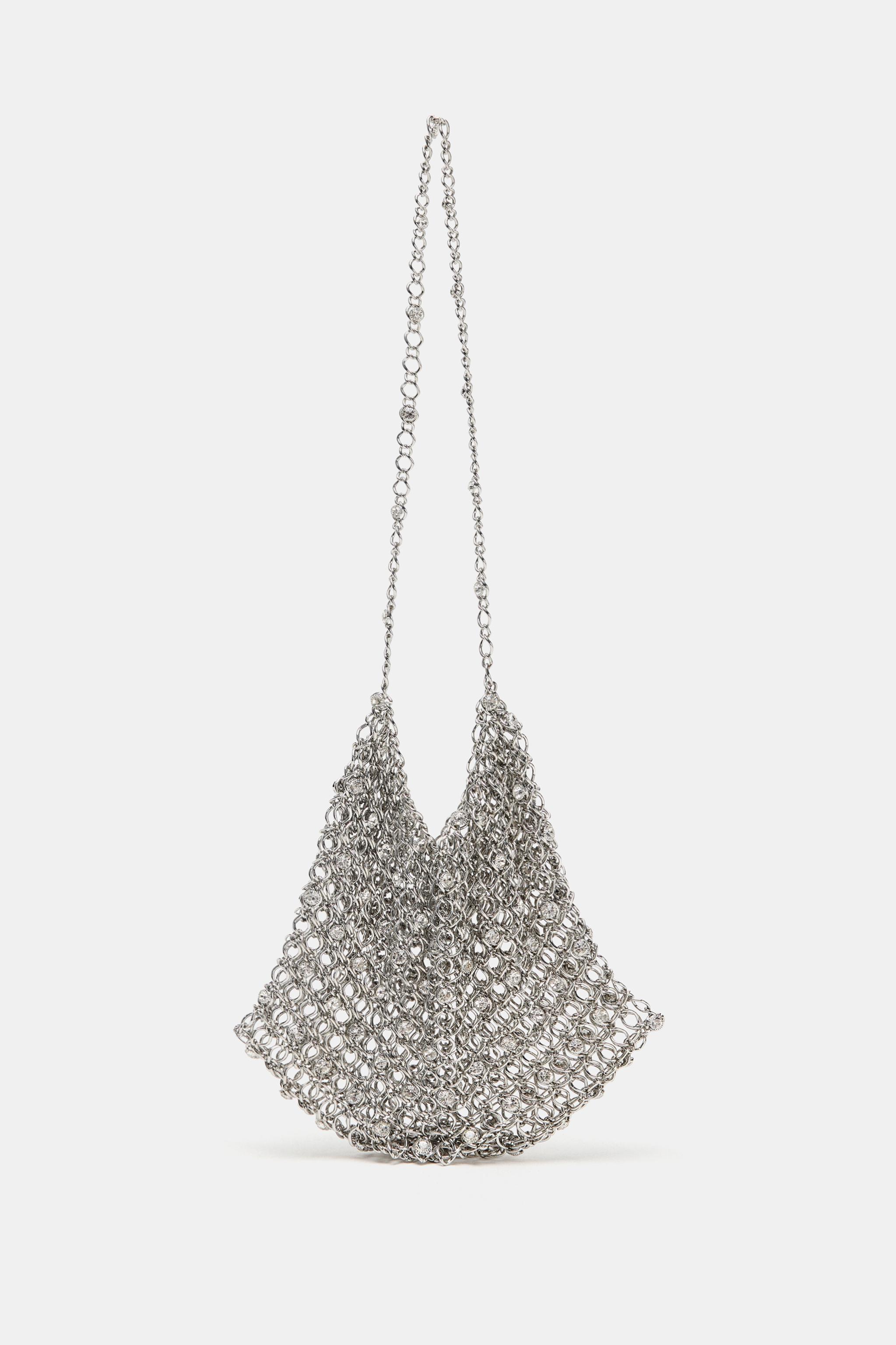 BEADED MINI BUCKET BAG