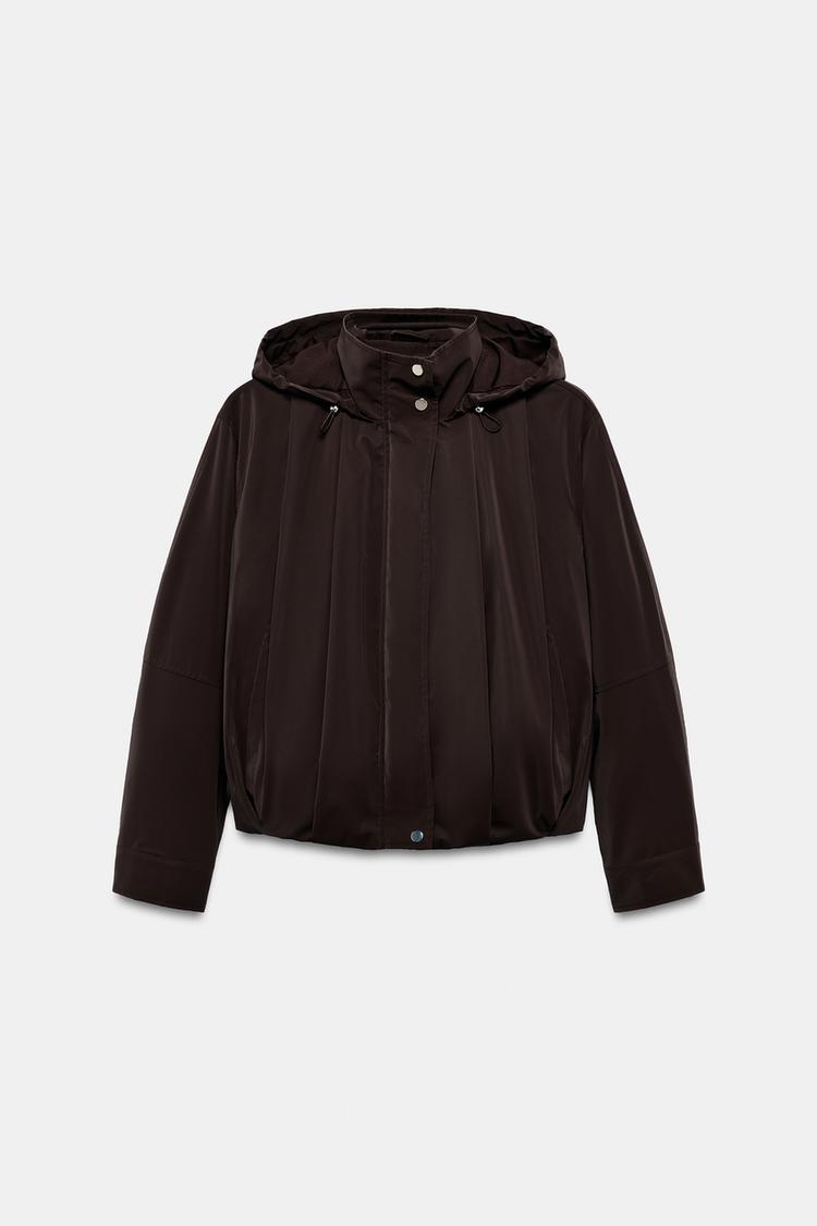 RUBBERISED HOODED JACKET