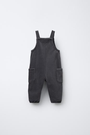 QUẦN YẾM NHUNG TĂM CÓ TÚI - Xanh dương/Xám từ Zara