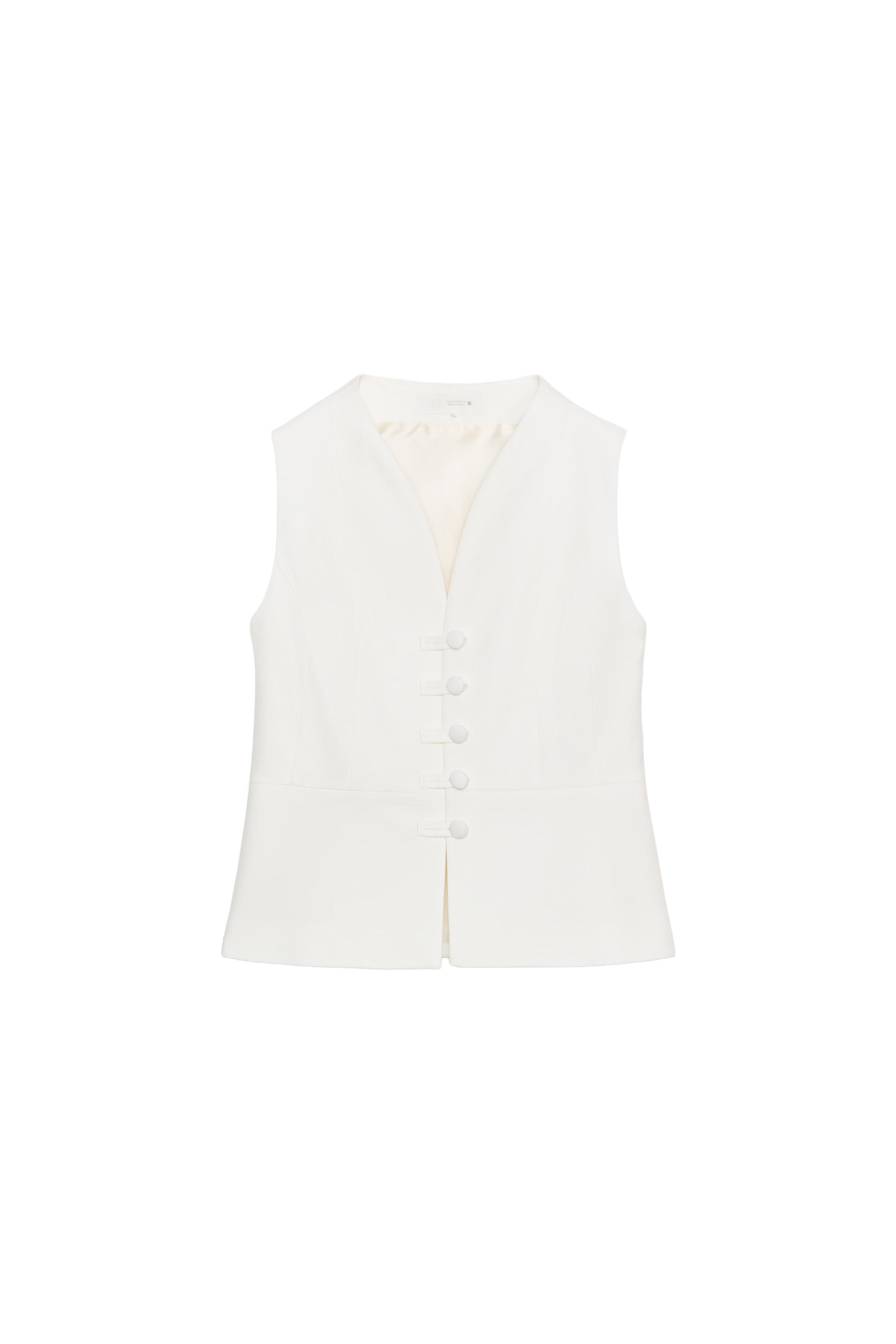PEPLUM VEST - Ecru | ZARA United States