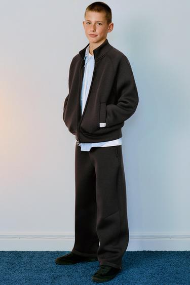SUDADERA CREMALLERA NEOPRENO - Marrón de Zara