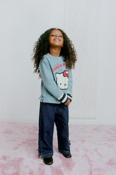 HELLO KITTY © SANRIO BOW T-SHIRT - Mid-blue by Zara