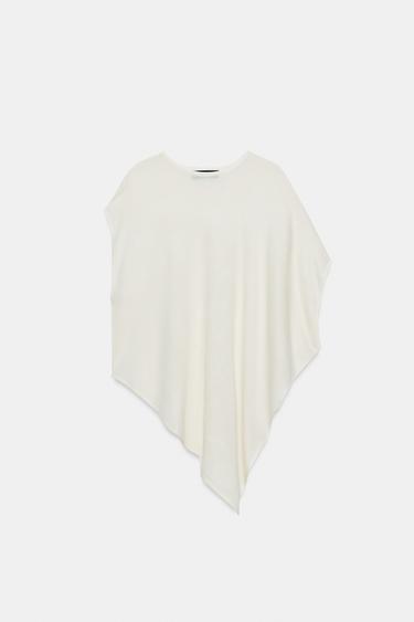 ASYMMETRIC KNIT JUMPER - ecru-white by Zara - Image 6