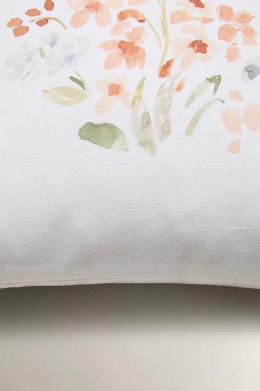 HOUSSE DE COUSSIN FLORALE - Blanc cassé de Zara - Image 2