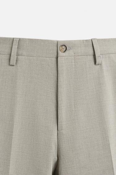 PANTALON DE COSTUME À CARREAUX - Grisâtre de Zara - Image 6