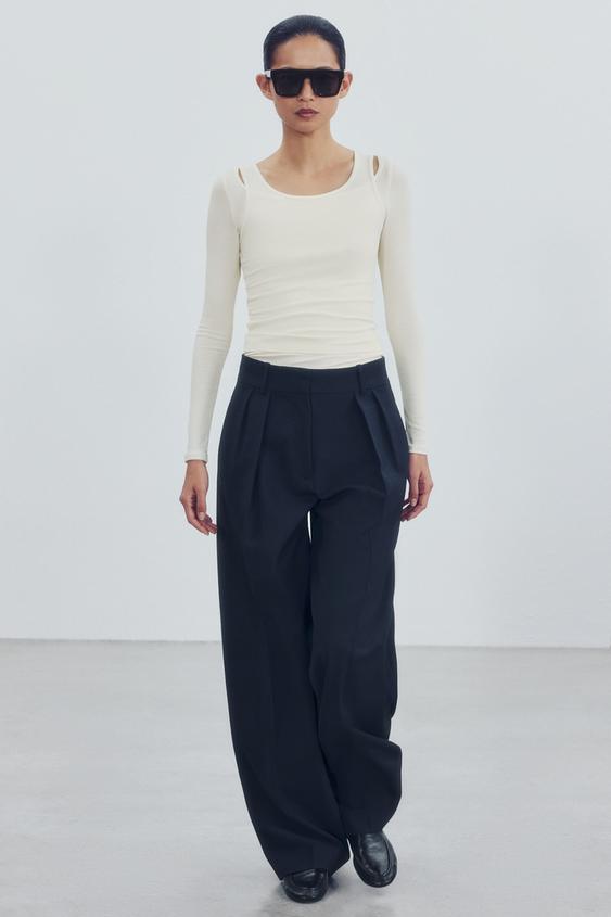 LAYERED EFFECT T-SHIRT - Butter by Zara - Image 0