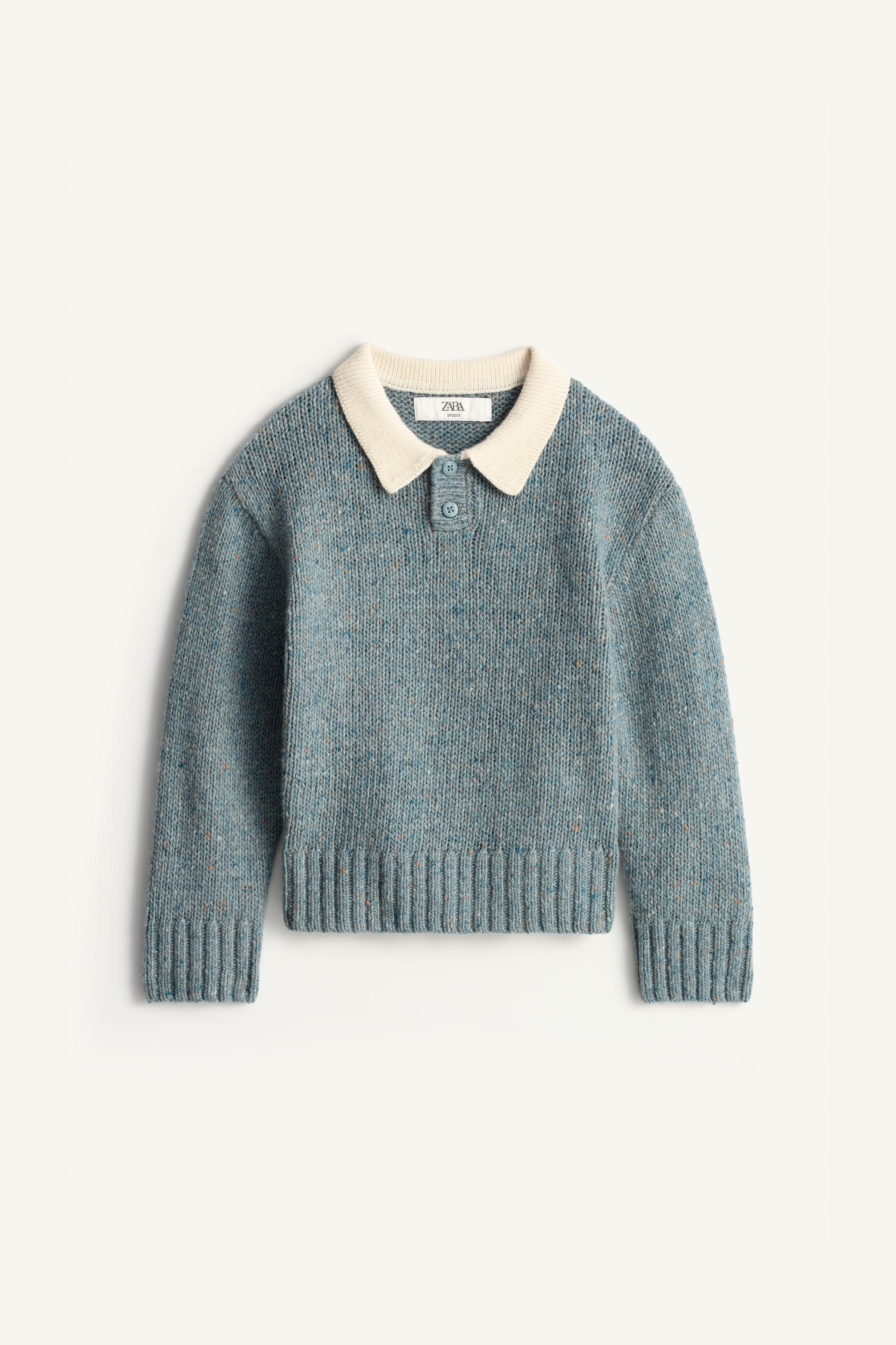 LIMITED EDITION WOOL KNIT POLO SWEATER