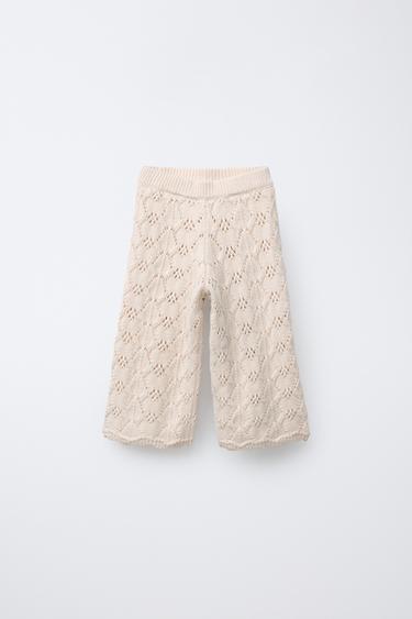 KNIT CULOTTES - Ecru by Zara - Image 0