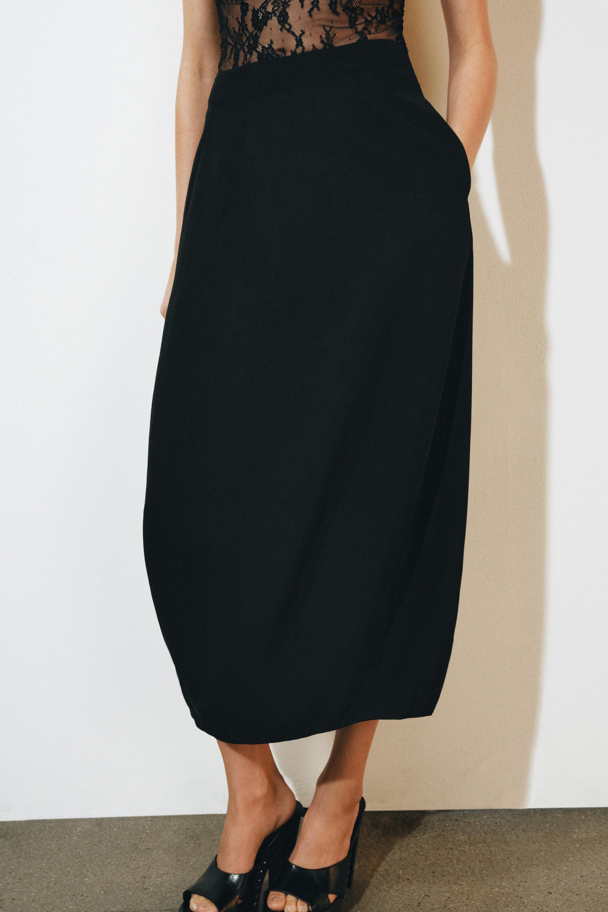 Женские юбки Zara ZW COLLECTION BARREL SKIRT — фото 2