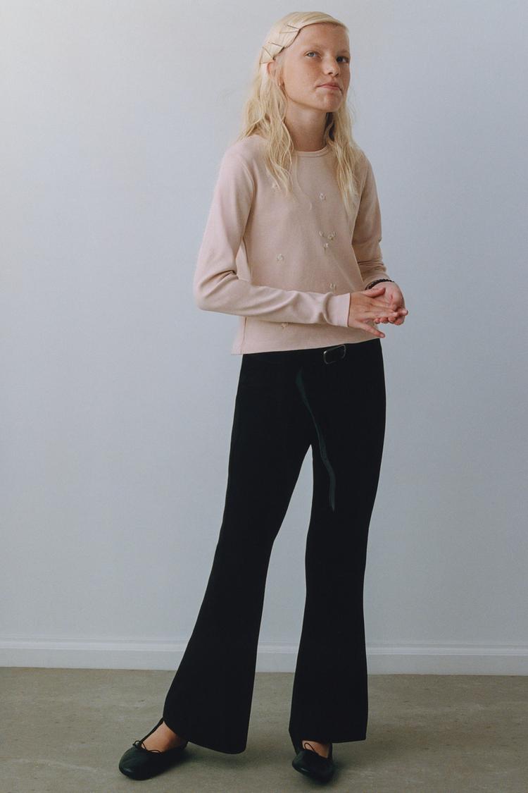 Legging flare punto roma