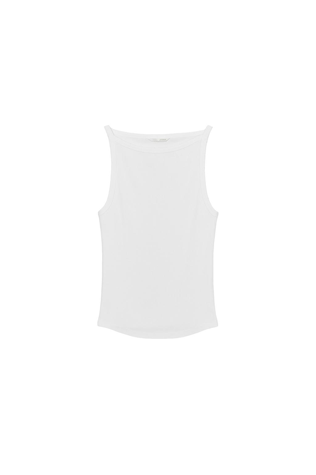 WASHED EFFECT RIB HALTER TOP - image 4