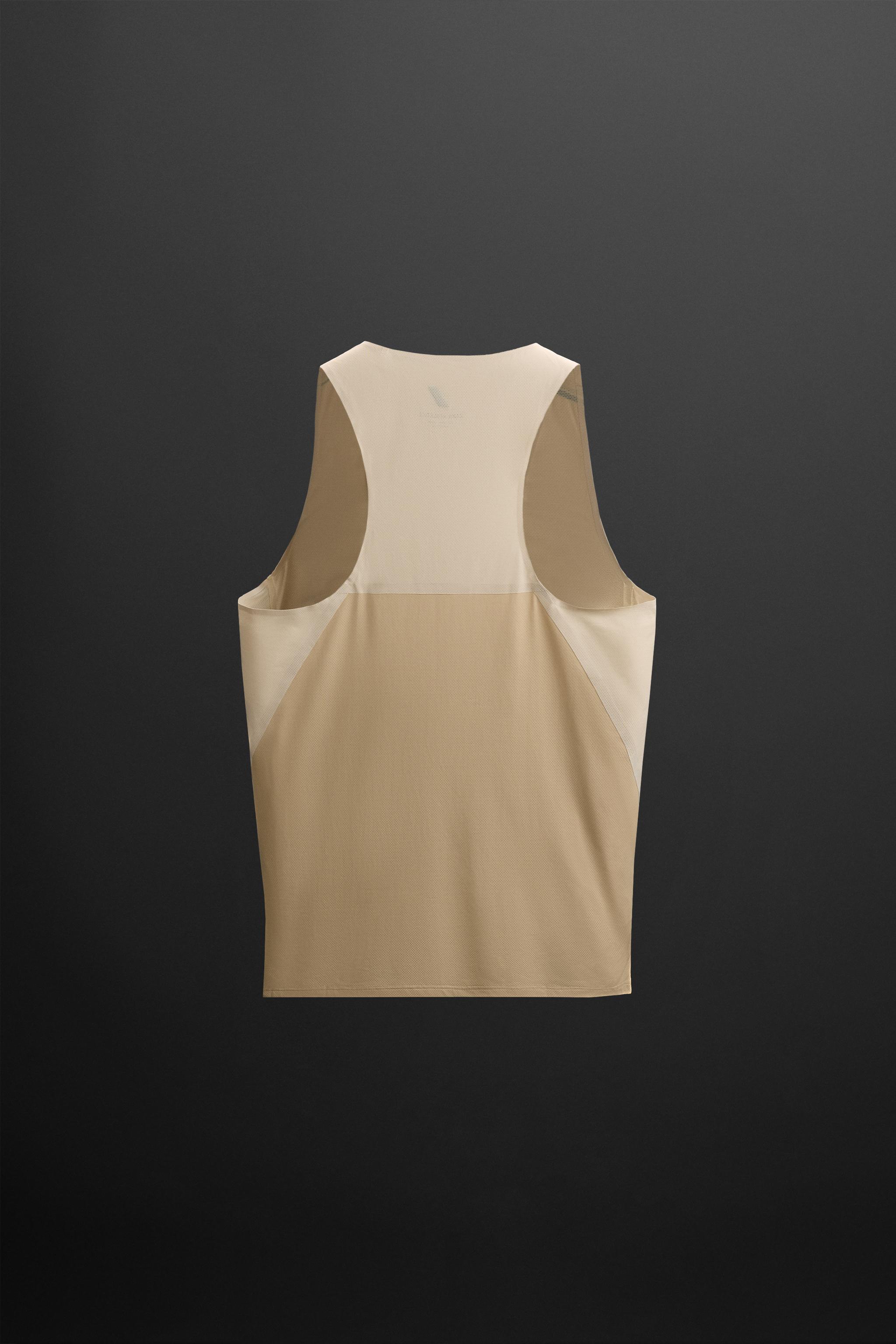 COLOR BLOCK TECHNICAL TANK TOP - Oyster-white | ZARA United