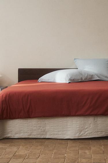 PERCALE DUVET COVER (500 THREAD COUNT) - Clay by Zara