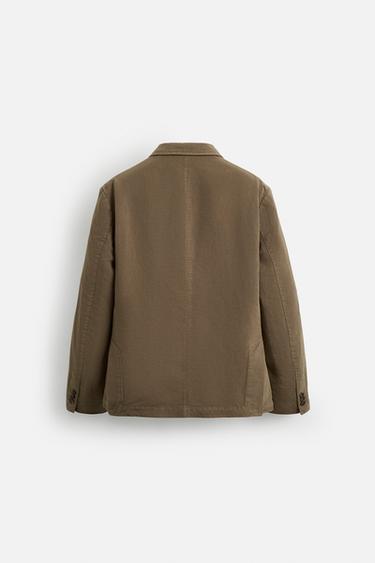 BLAZER DÉLAVÉE COSTUME - Kaki de Zara - Image 7