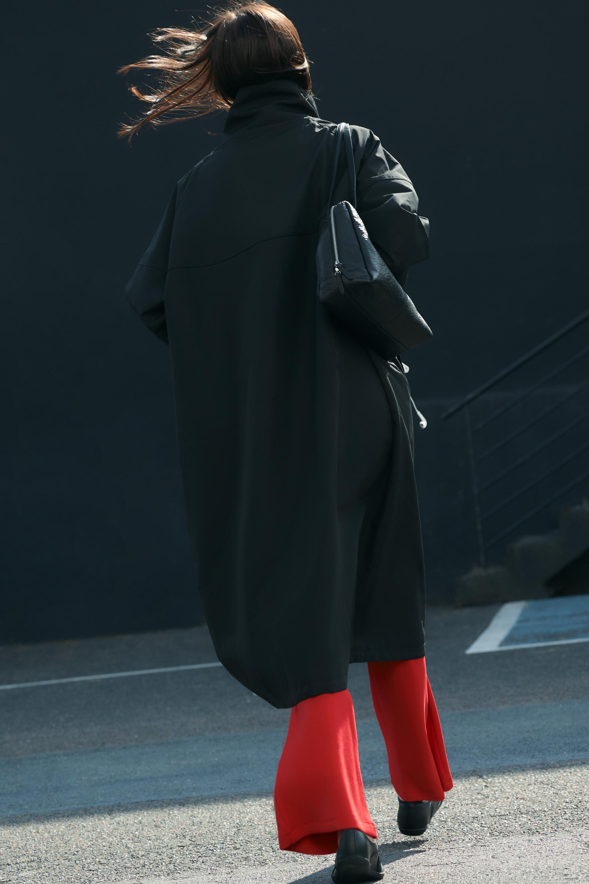 WATER-REPELLENT WINDPROOF LONG JACKET