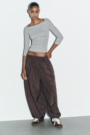 COTTON MODAL T-SHIRT - Grey marl by Zara