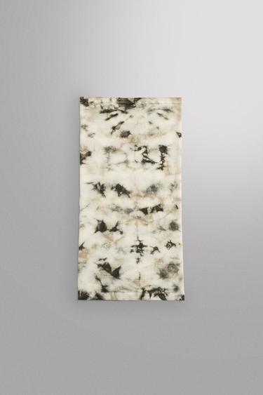 TIE-DYE WOOL NECK WARMER — Brown / Green 2
