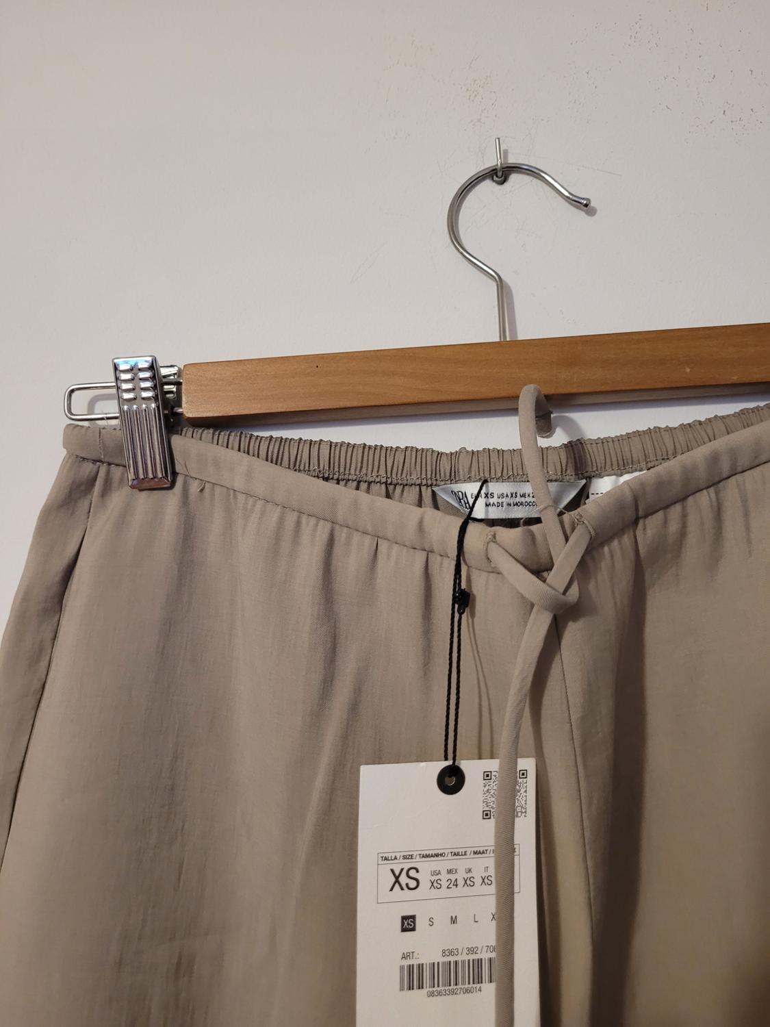 ZW COLLECTION FLOWING PYJAMA-STYLE TROUSERS - Image 3