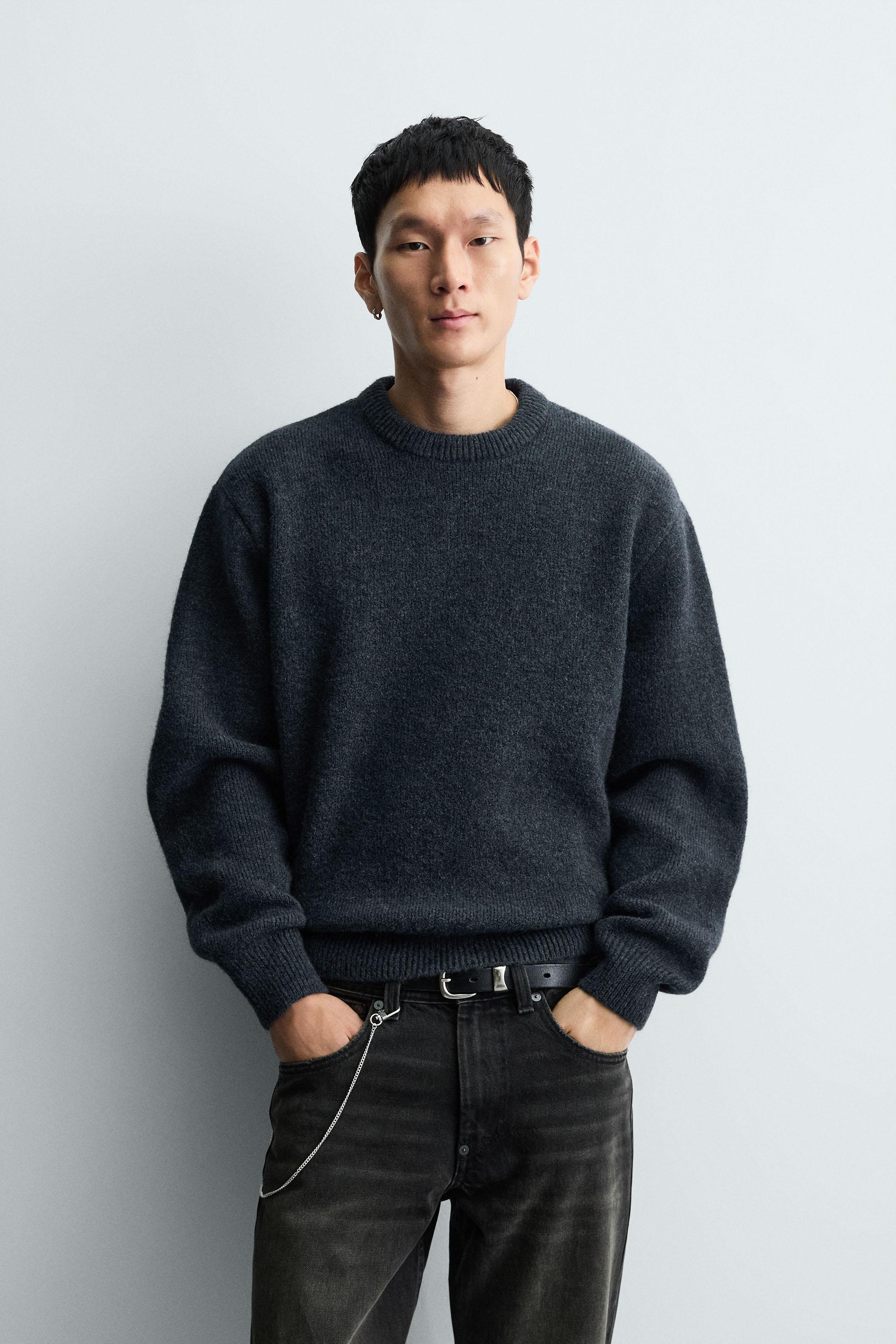 Zara BOXY FIT TEXTURED JUMPER - thumbnail 2 of 8