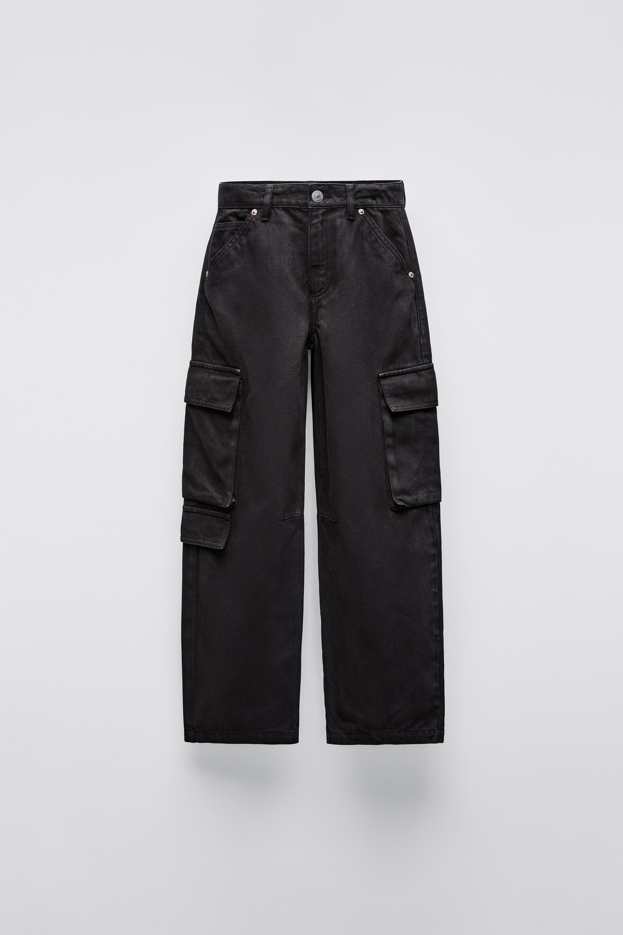 TWILL MULTI POCKET PANTS Black ZARA Canada