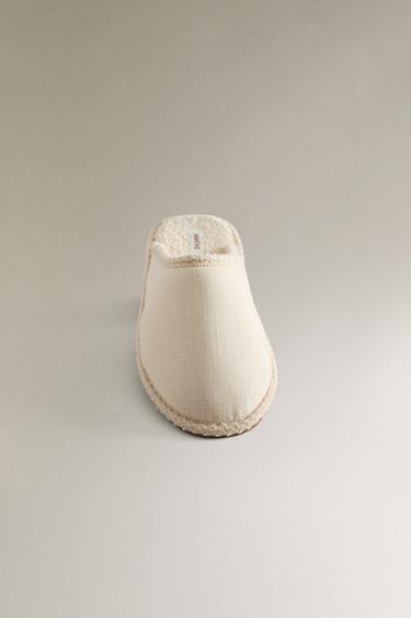 MULES COTON - Marron sable de Zara - Image 4