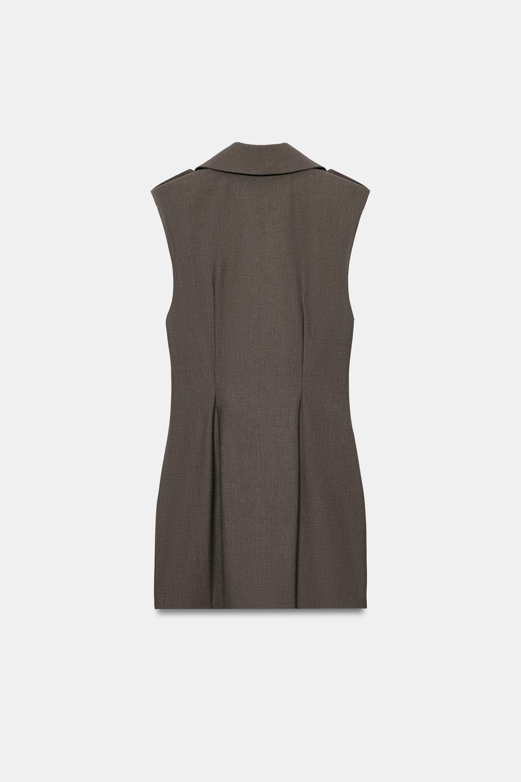 BUTTONED MINI DRESS WITH LOOPS