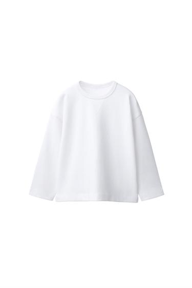 INTERLOCK PLAIN T-SHIRT - White by Zara