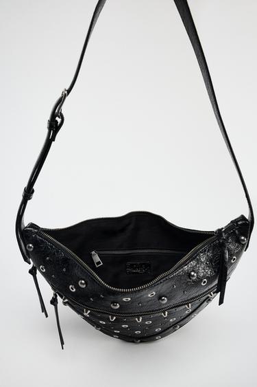SAC BANDOULIÈRE STYLE ROCK À CLOUS - Noir de Zara - Image 5