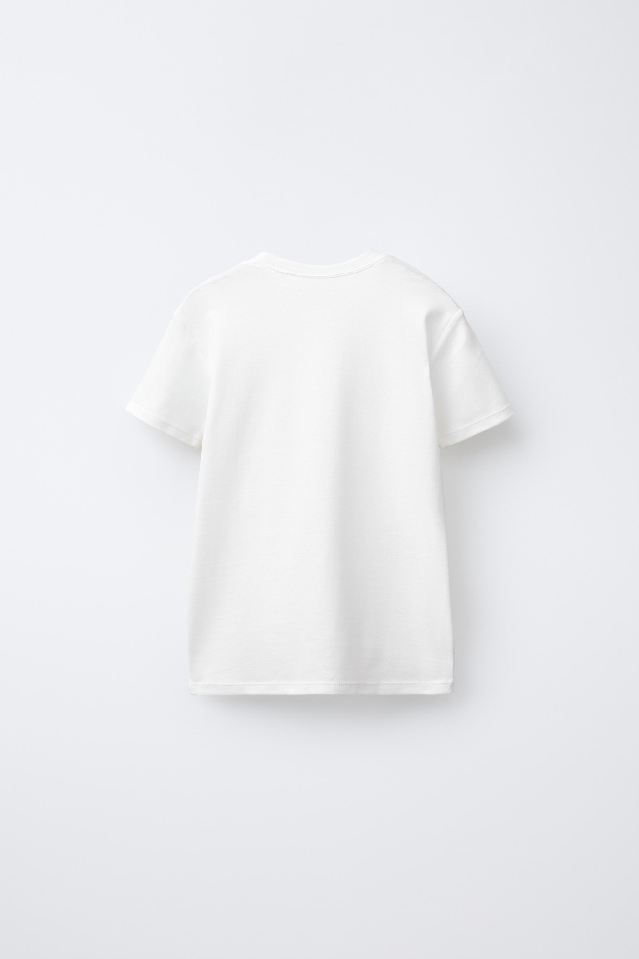 6-14 ANS/ LOT DE DEUX T-SHIRTS UNIS À MANCHES COURTES